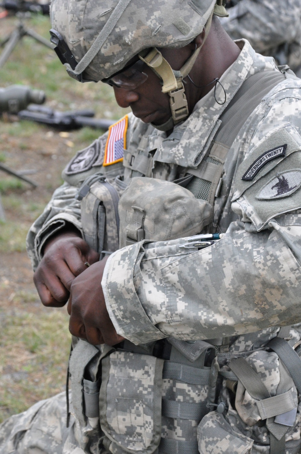 Delaware National Guard Marksmen compete in the MAC II Regional Marksmanship Sustainment Exercise