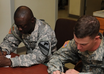 Leaders participate in team challenge, build working relationships