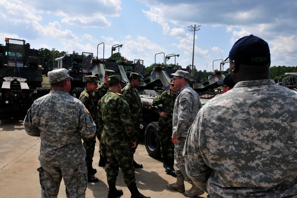 South Carolina National Guard welcomes Colombian maintenance partners