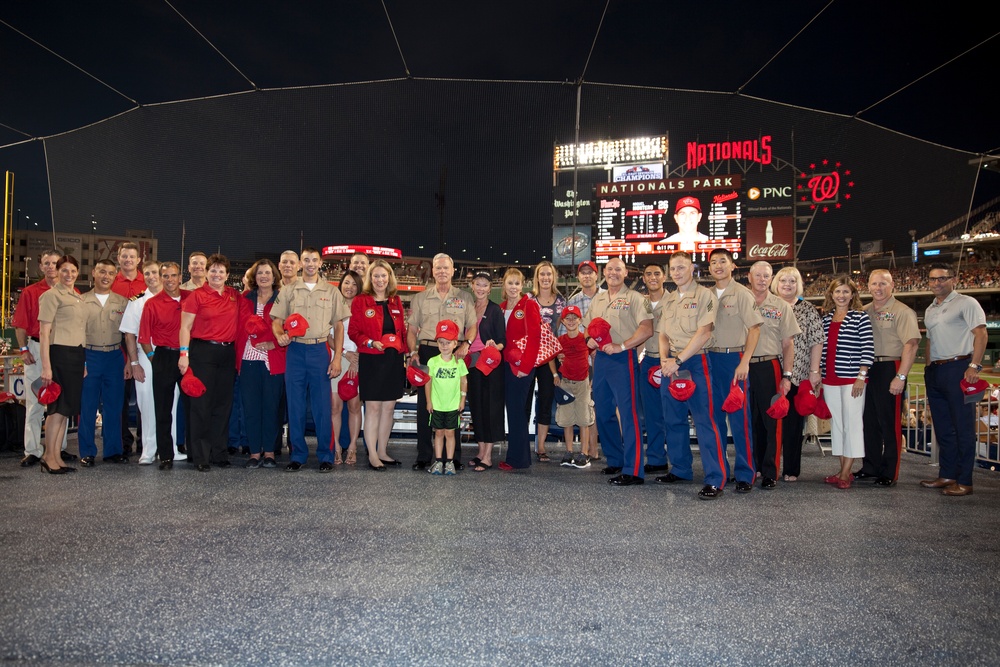 Commandant and Sergeant Major of the Marine Corps Attend Baseball Game