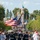 US Coast Guard Silent Drill Team performs at Disneyland