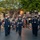 US Coast Guard Silent Drill Team performs at Disneyland