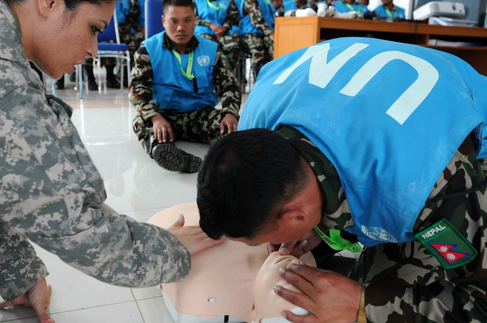 Nepalese Soldier embraces peacekeeping operations training