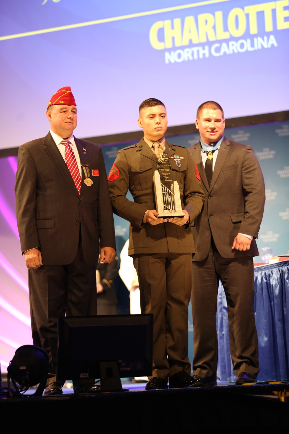 Marine awarded American Legion Spirit of Service Award