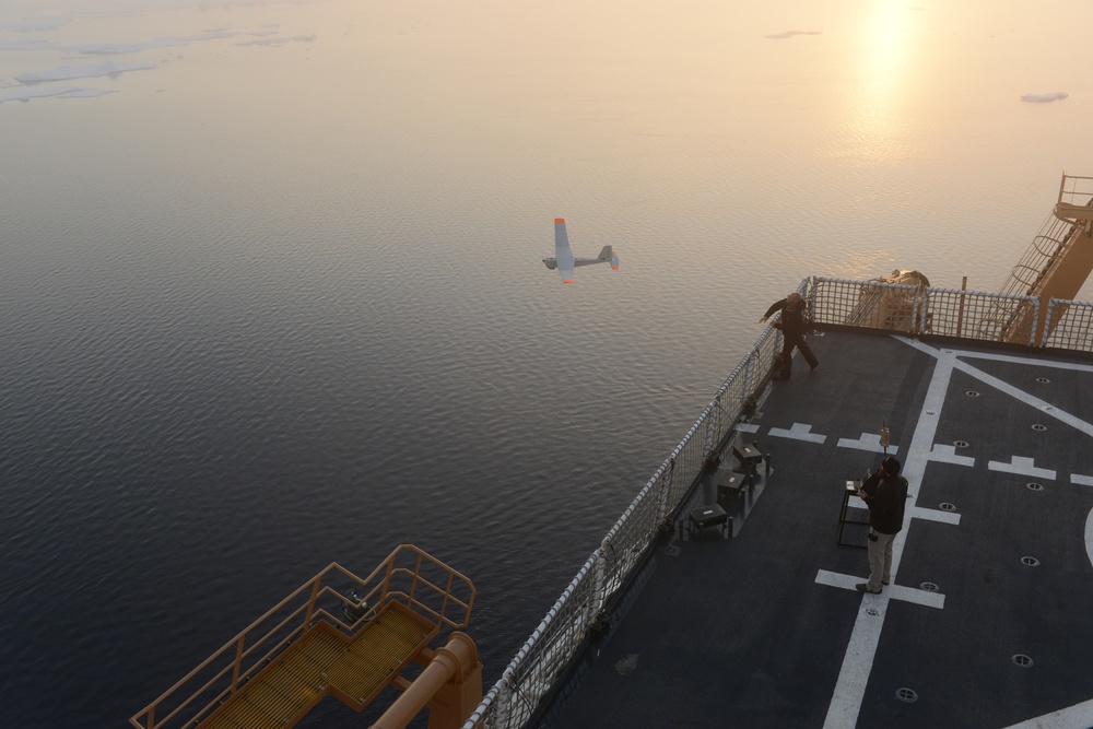Coast Guard conducts first Unmanned Aircraft Systemdeck landings aboard Coast Guard Cutter Healy