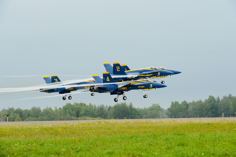 Blue Angels perform at Duluth Air and Aviation Expo