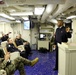 Military leaders conduct Partnership of the Americas after action debrief aboard USS America