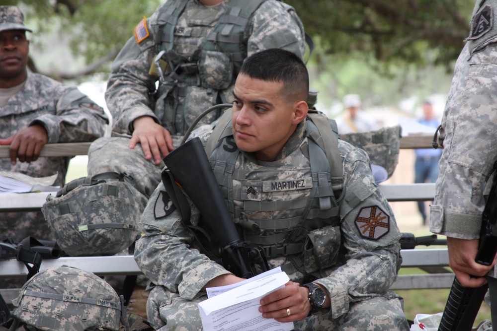 Sgt. Martinez waits his turn