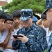 USS Blue Ridge sailors meet with South Korean high school students