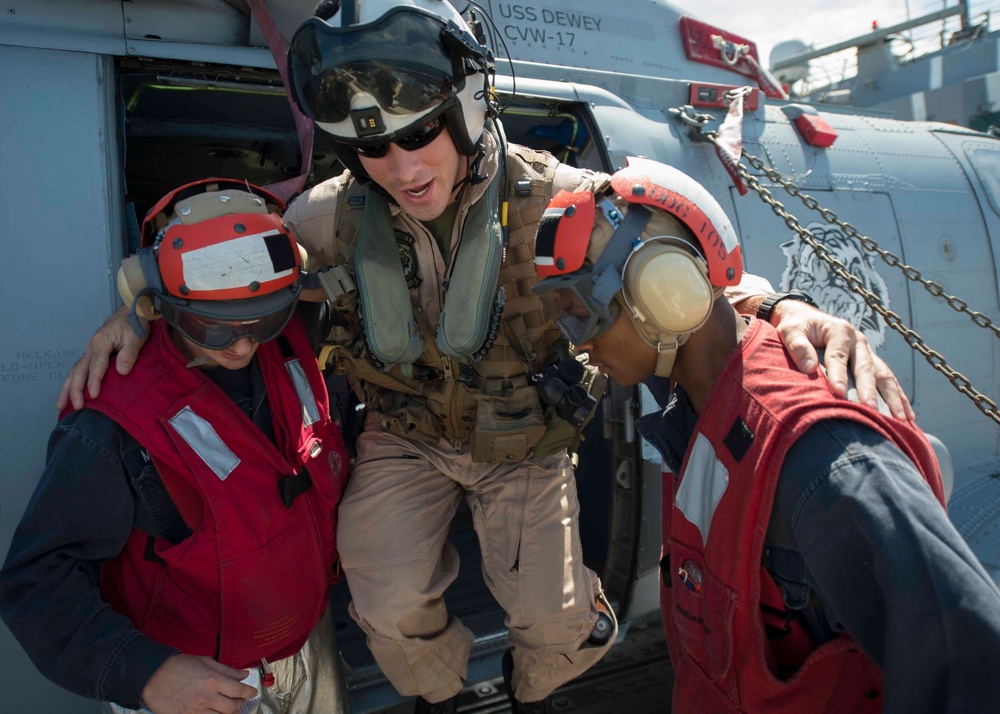 USS Dewey operations