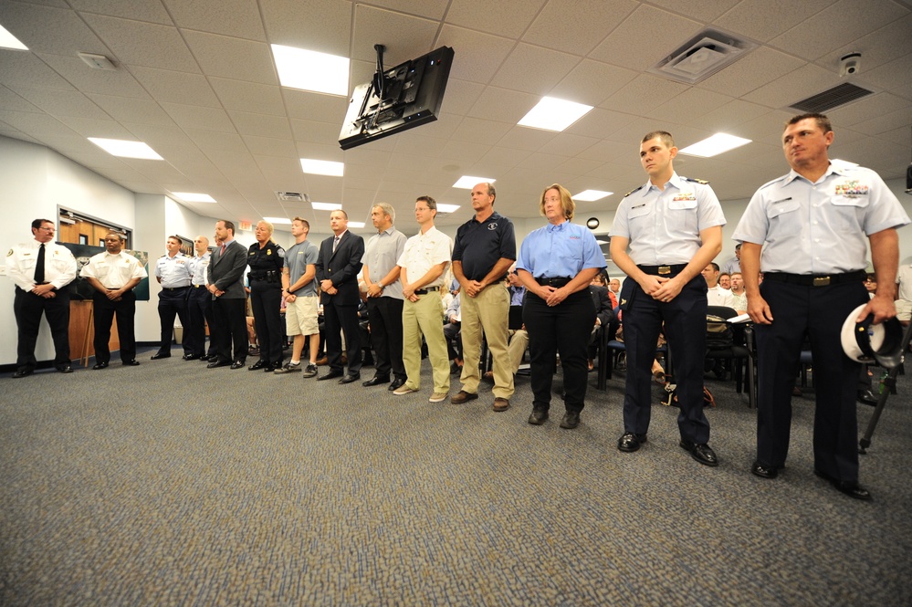 Coast Guard award presented to agency representatives
