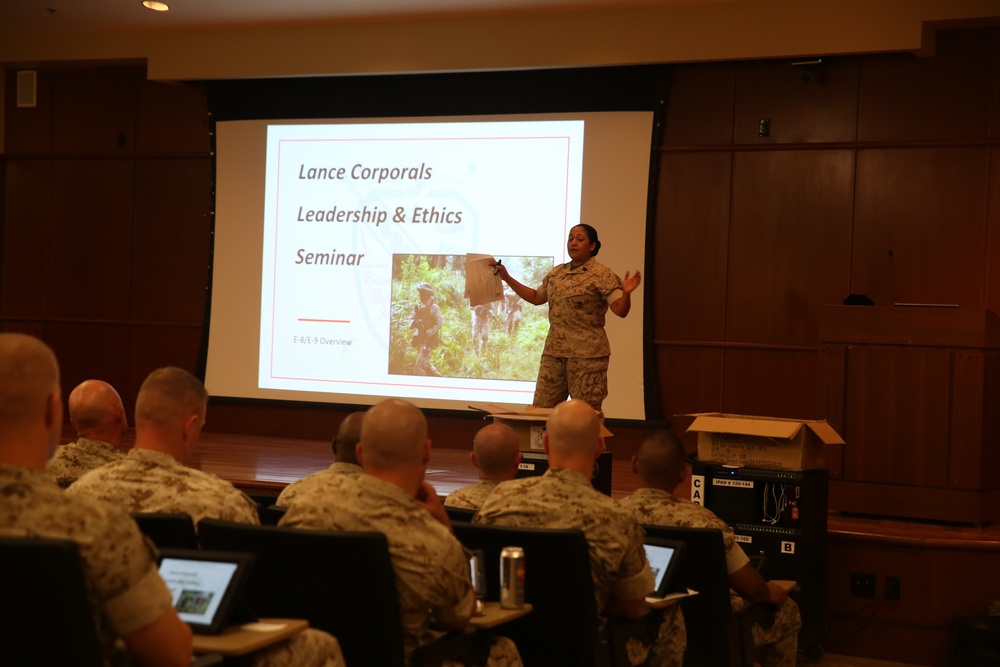 Lance Corporal Leadership Ethics Seminar train-the-trainer