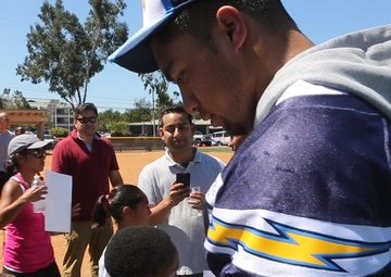 San Diego Chargers attend military appreciation day aboard MCAS Miramar