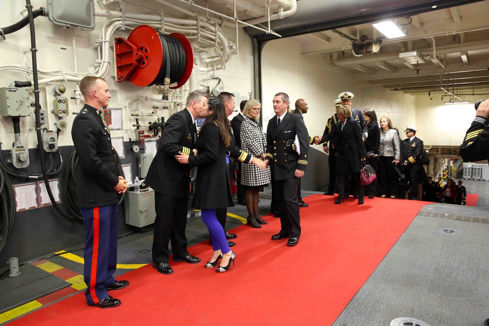 Marines, Sailors host Chilean guests for reception aboard USS America