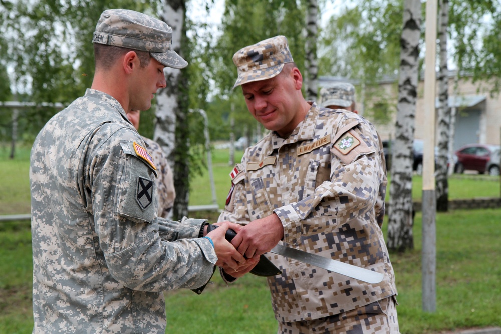 Latvian and Michigan officials oversee joint training at Lielvarde