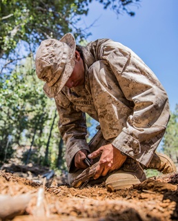 Marines learn survival skills in mountainous terrain