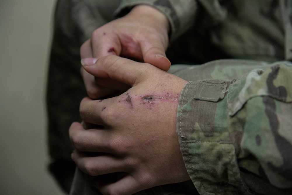 1-502nd Infantryman awarded CIB, Purple Heart