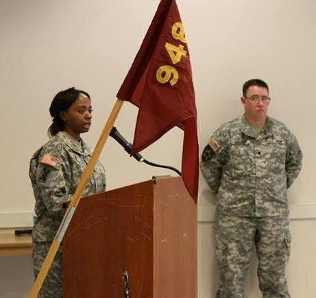 The 948th TC Detachment conducts deployment ceremony