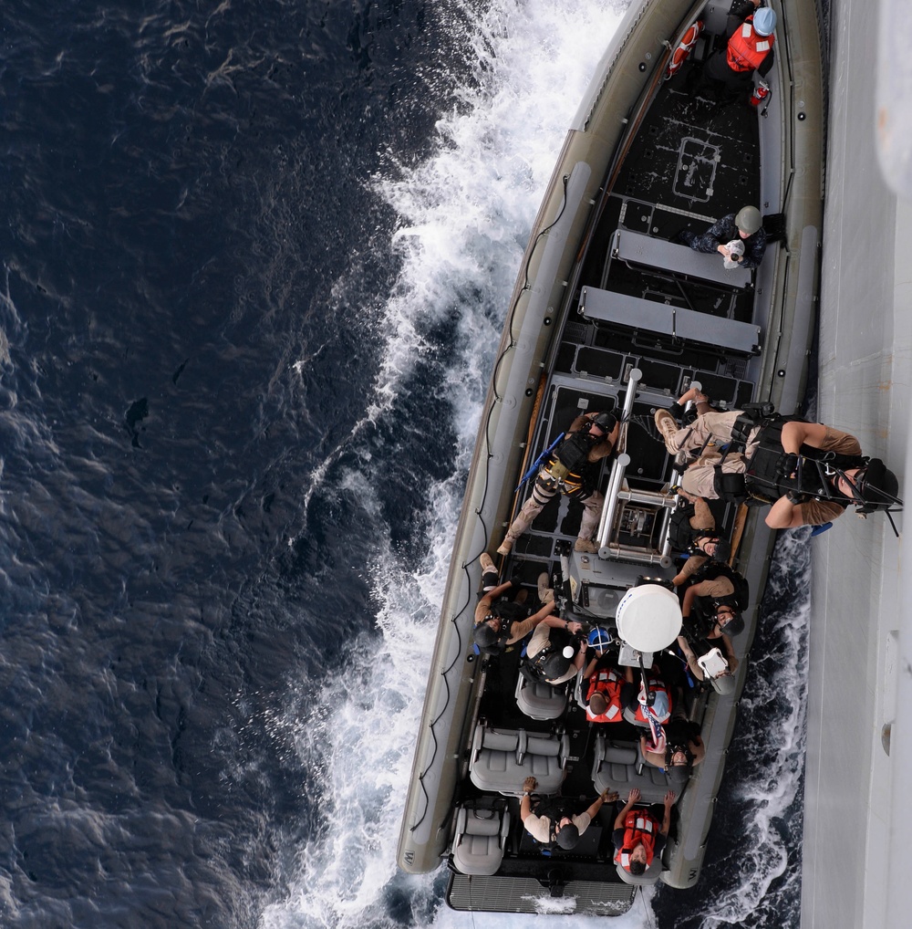 Maritime raid force drill