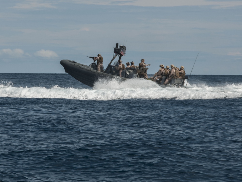 Maritime raid force drill