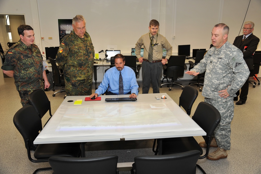 Bavarian Minister of the Interior, Maj. (Res.) Joachim Herrmann at JMTC, Grafenwoehr