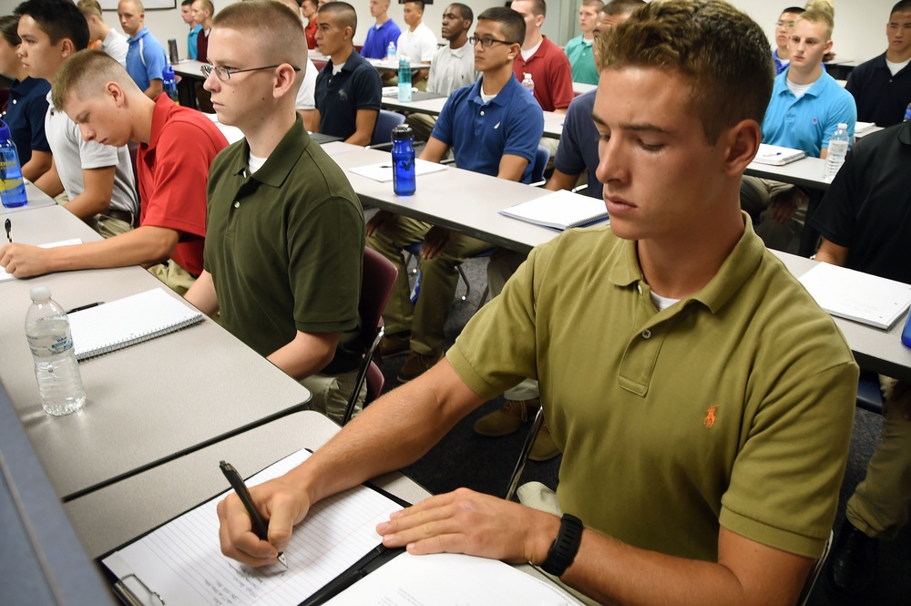 ERAU NROTC freshman orientation