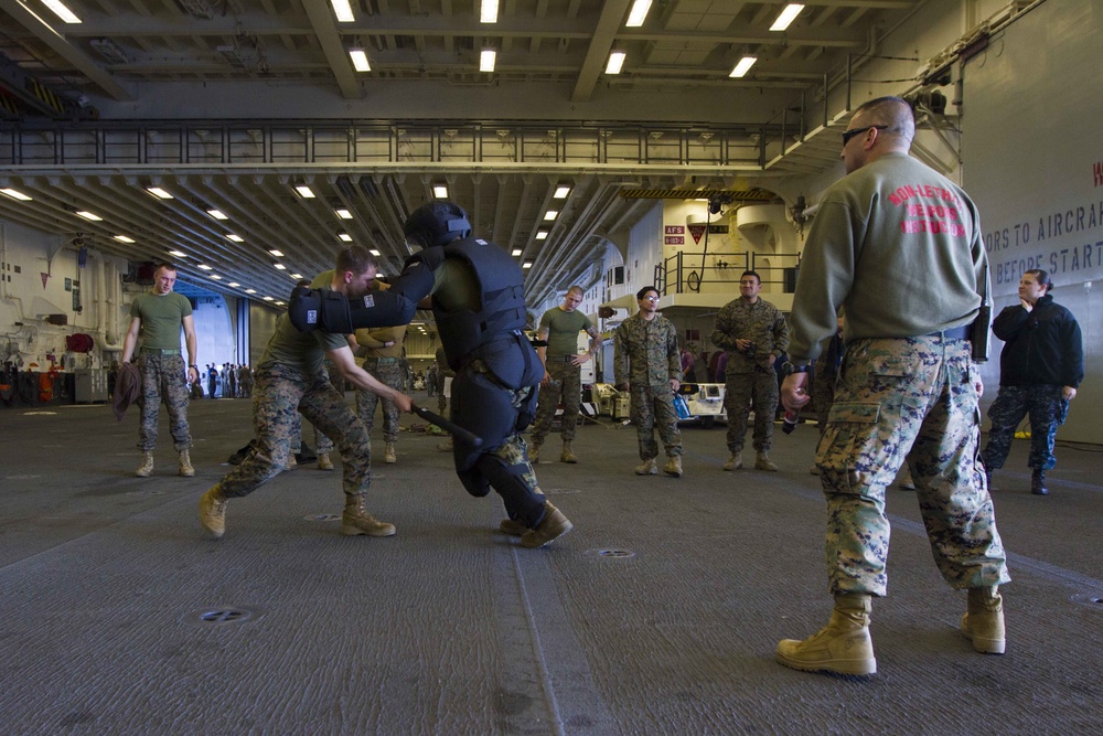 SPMAGTF-South qualifies with non-lethal weapons