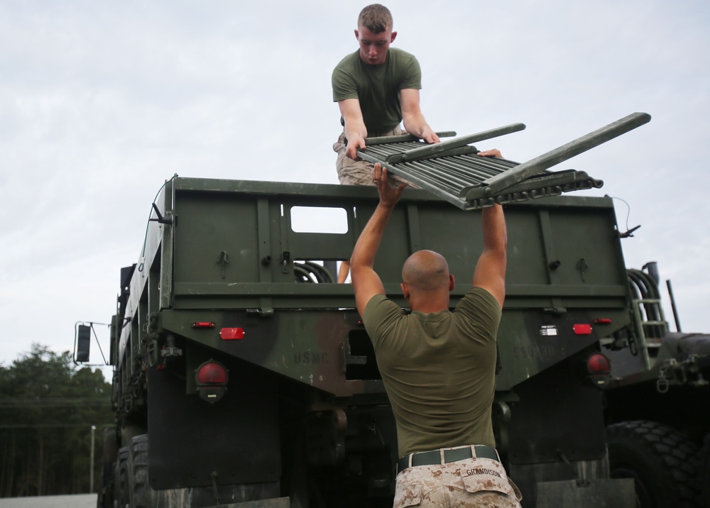 CLR-2 Marines provide support to 3rd Battalion 2nd Marine Regiment at Fort A.P. Hill