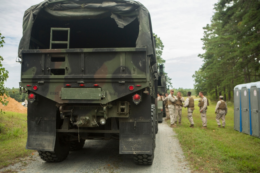 CLR-2 Marines provide support to 3rd Battalion 2nd Marine Regiment at Fort A.P. Hill
