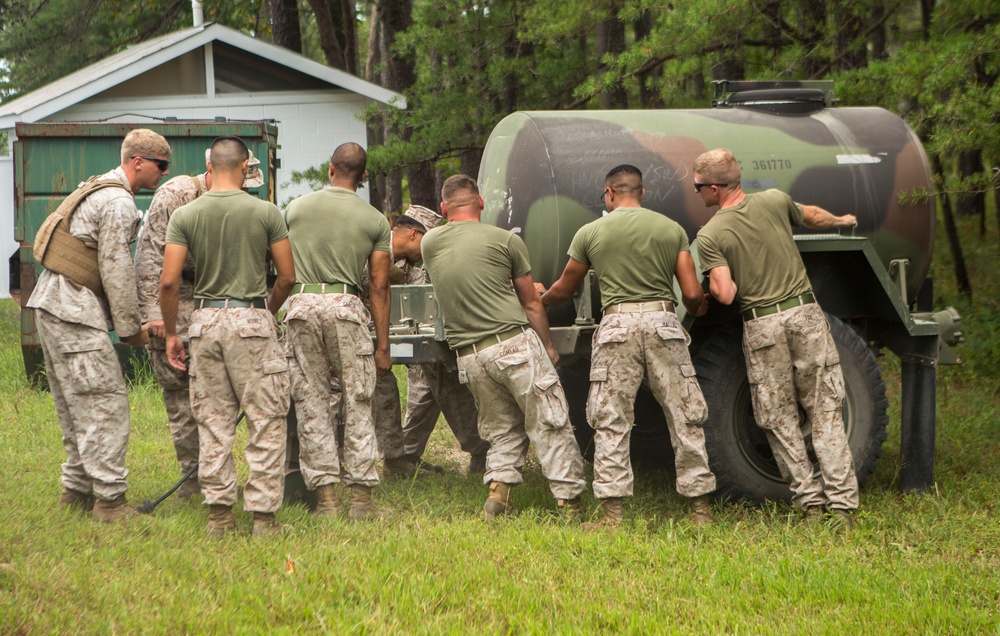 CLR-2 Marines provide support to 3rd Battalion 2nd Marine Regiment at Fort A.P. Hill
