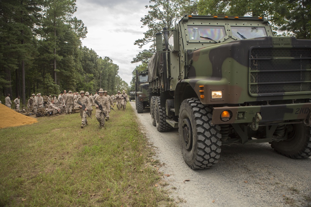 CLR-2 Marines provide support to 3rd Battalion 2nd Marine Regiment at Fort A.P. Hill