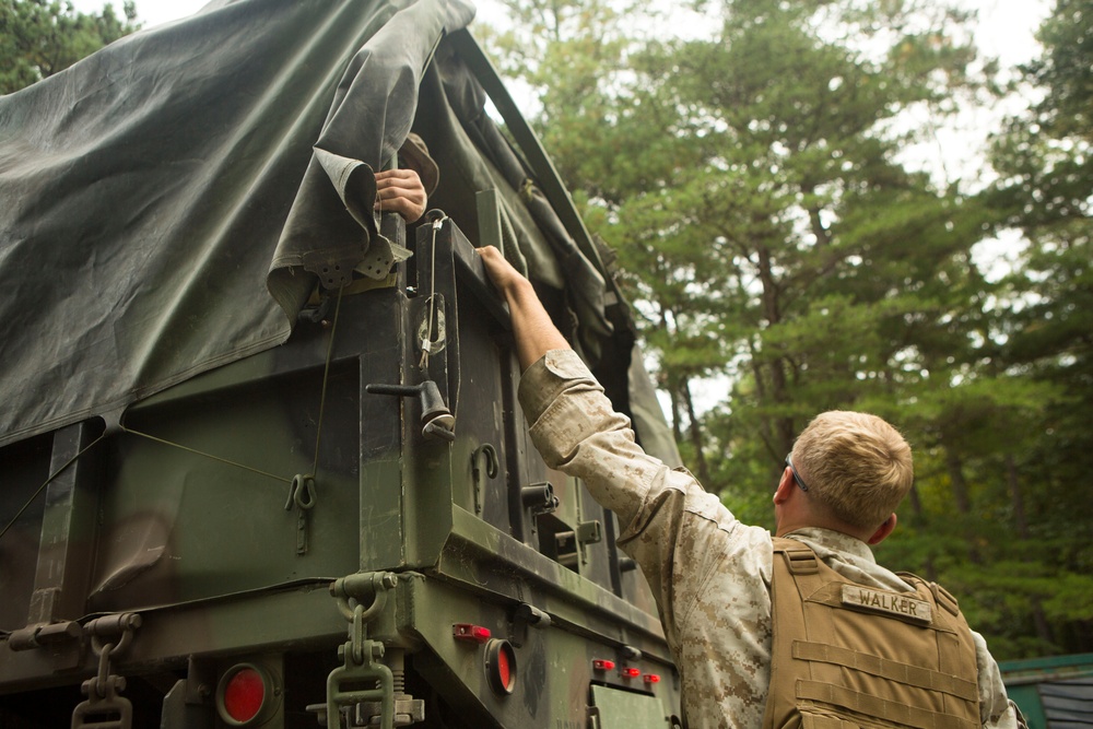 CLR-2 Marines provide support to 3rd Battalion 2nd Marine Regiment at Fort A.P. Hill