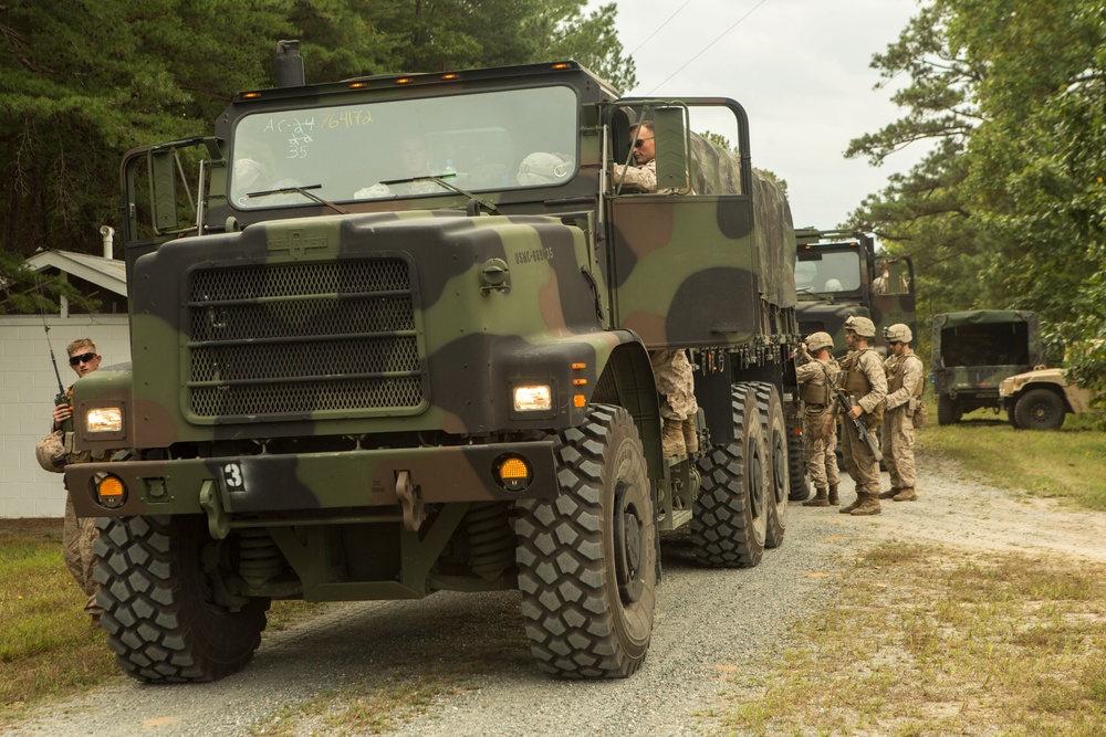 CLR-2 Marines provide support to 3rd Battalion 2nd Marine Regiment at Fort A.P. Hill