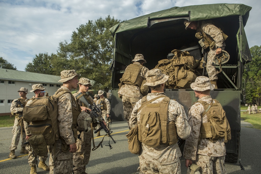 CLR-2 Marines provide support to 3rd Battalion 2nd Marine Regiment at Fort A.P. Hill