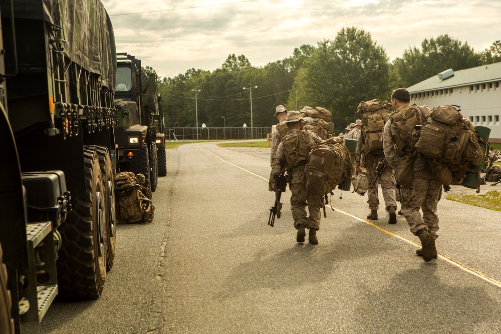 CLR-2 Marines provide support to 3rd Battalion 2nd Marine Regiment at Fort A.P. Hill