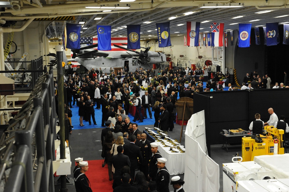 USS America reception for Peruvian dignitaries, military officials and distinguished guests