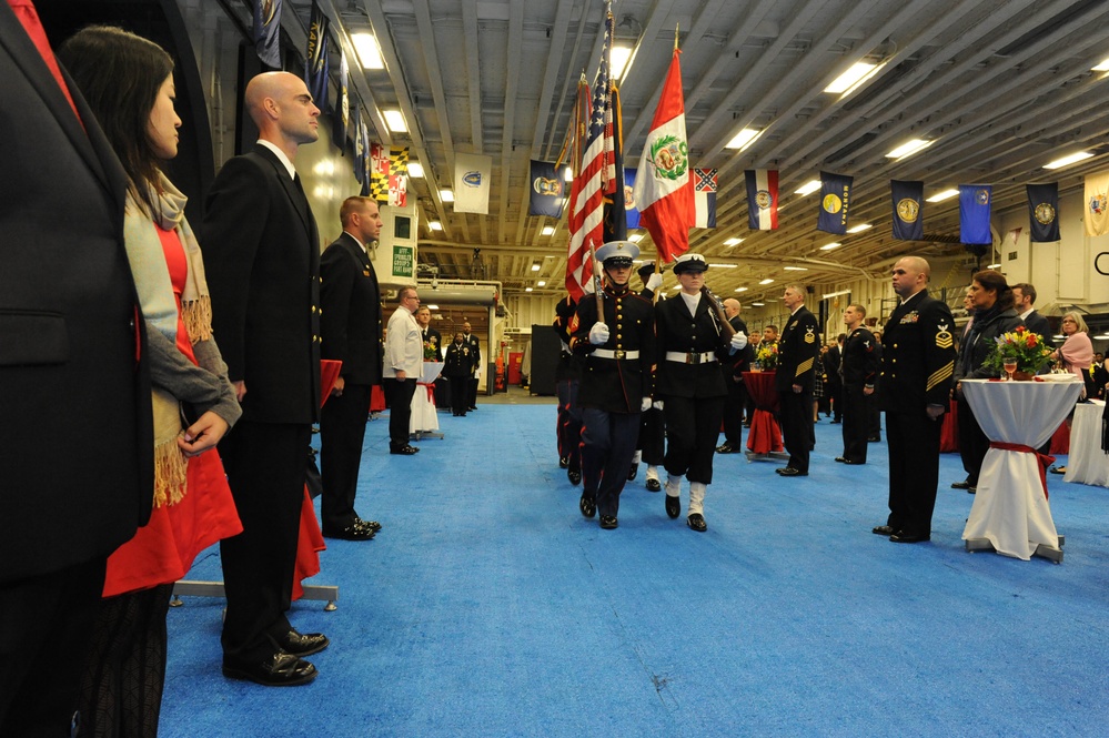 USS America reception for Peruvian dignitaries, military officials and distinguished guests