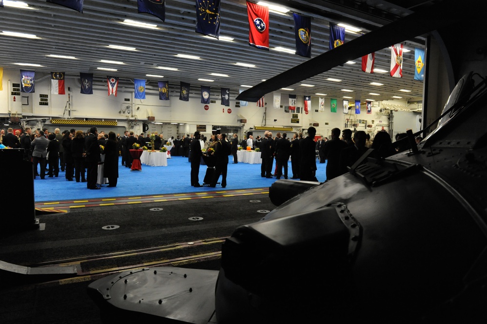 USS America reception for Peruvian dignitaries, military officials and distinguished guests