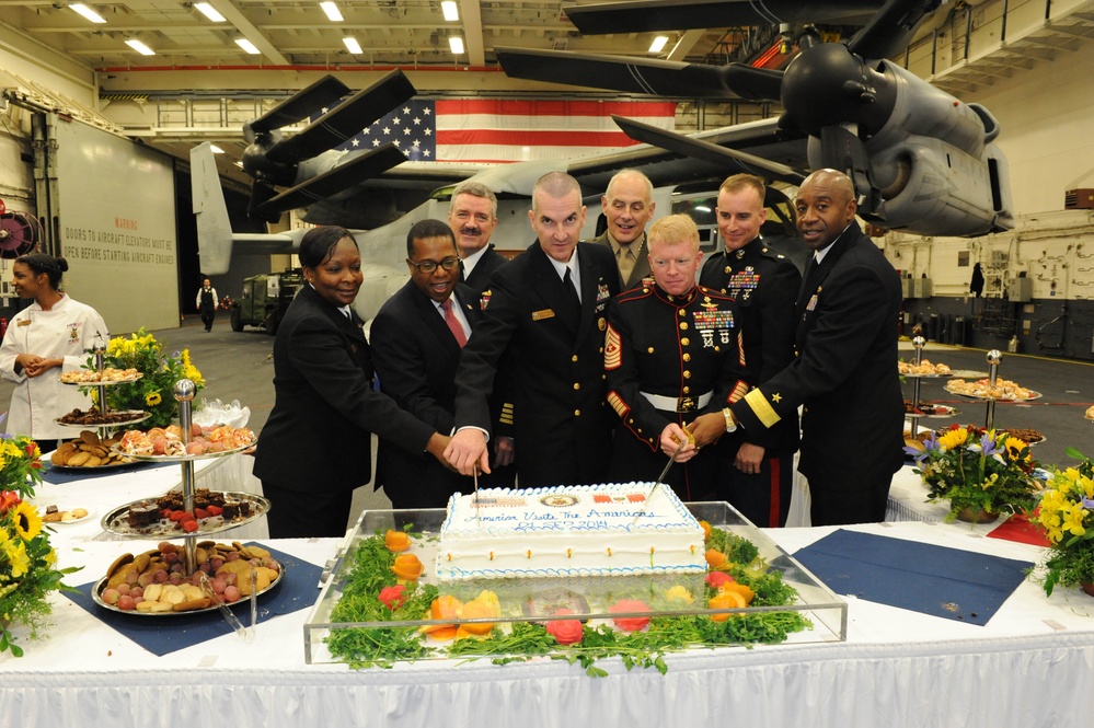 USS America reception for Peruvian dignitaries, military officials and distinguished guests