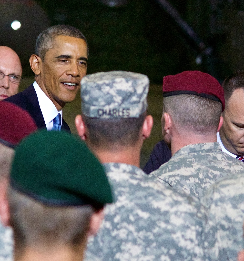 President Obama visits troops in Estonia