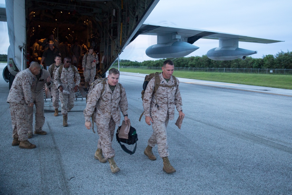 MWSS-171 arrives on Tinian for Valiant Shield 2014