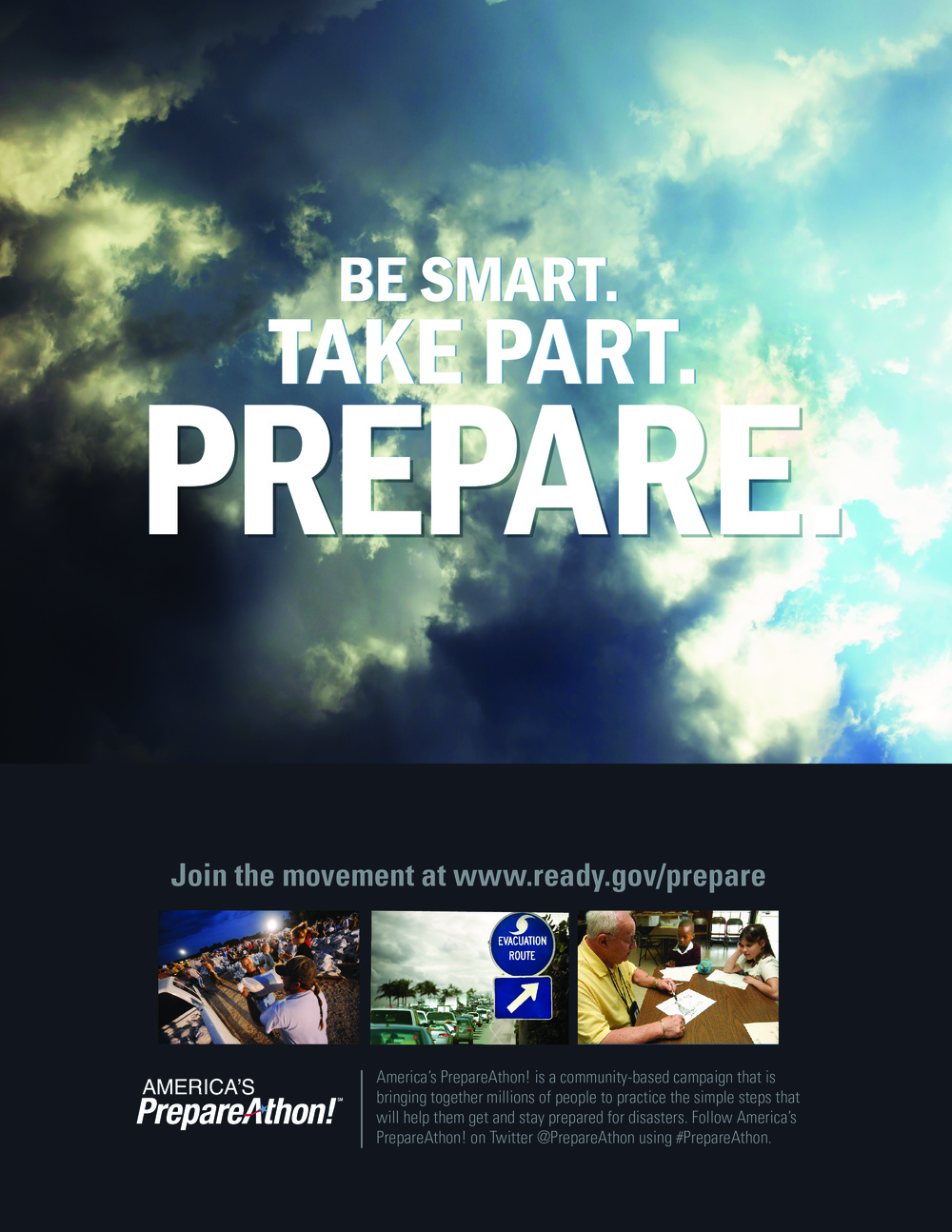 Be smart, take part, prepare