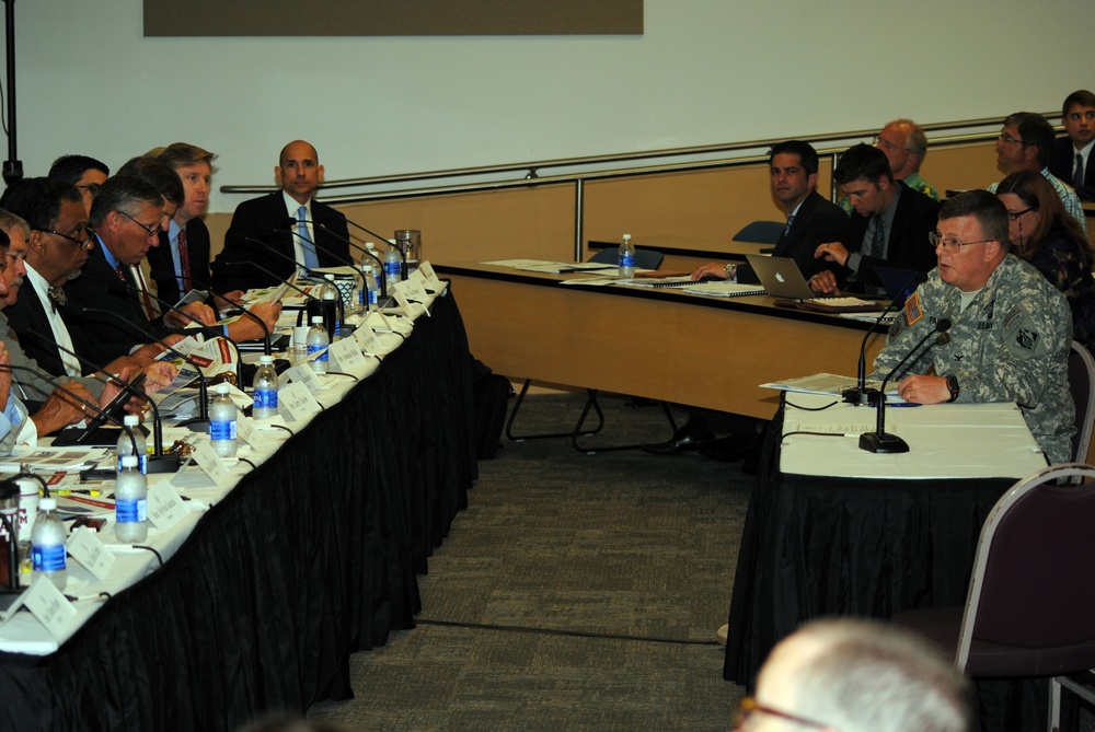 Col. Pannell testifies at Joint Interim Committee on Coastal Barrier Systems Public Hearing