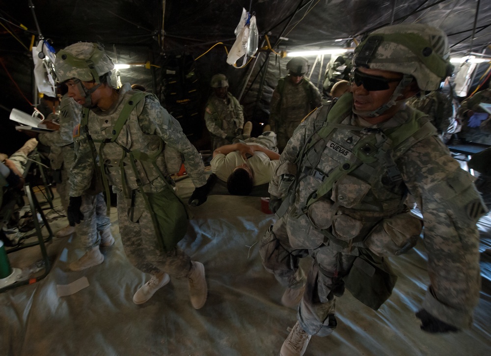 Battlefield medical training at Fort Irwin