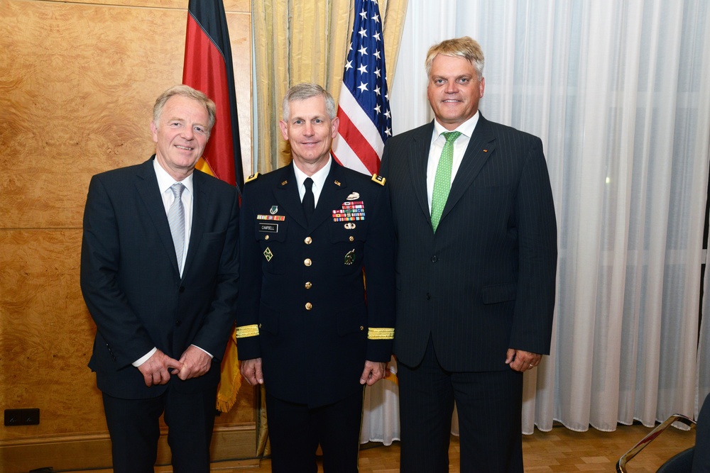 Lt. Gen. Donald M. Campbell commander of US Army Europe hosts the US and Germany consultation meeting
