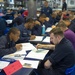 Peleliu Sailors take exam