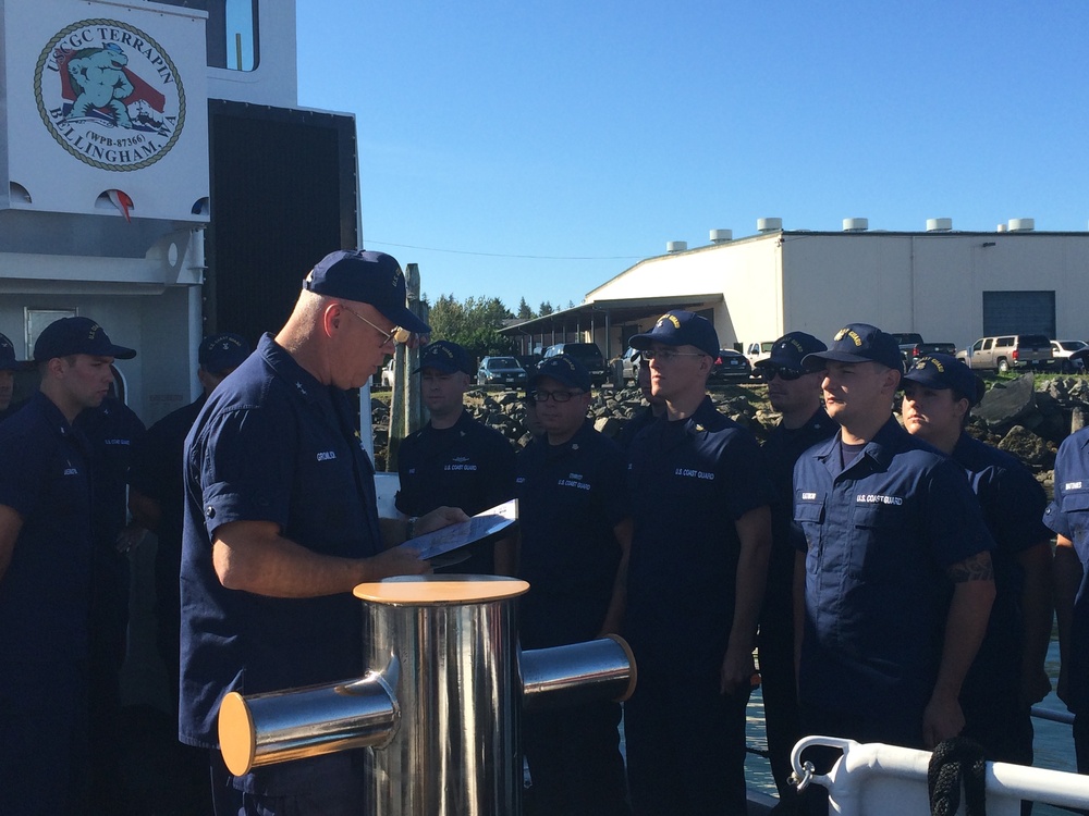Coast Guard Cutter Terrapin recognized for drug bust