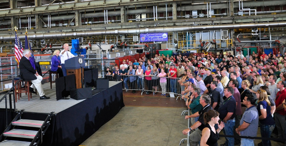 Vice president visits Portsmouth Naval Shipyard