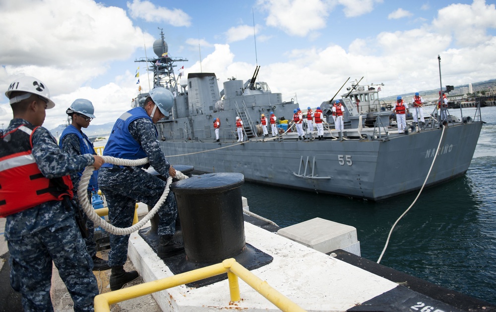 Colombian navy ARC Narino arrives for Pearl Harbor port visit