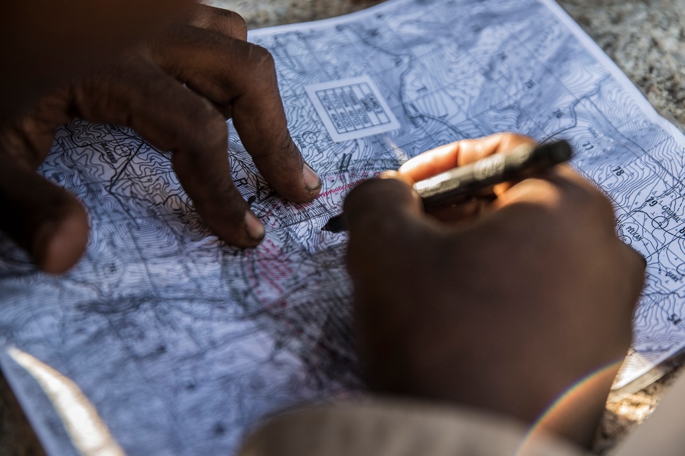 Marines learn land navigation in mountainous terrain